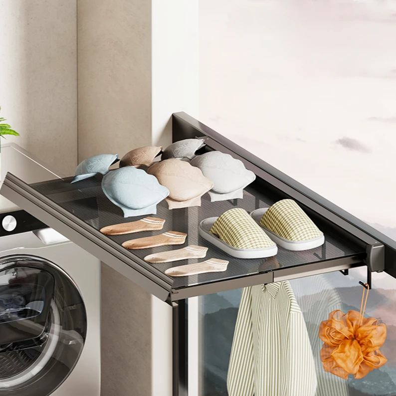 隐形晾衣架伸缩折叠晾晒网室内晾晒袜子阳台晾衣神器2025年最新款
