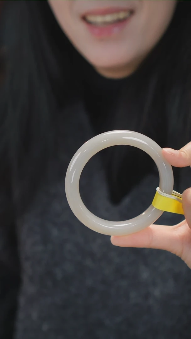 【闪购商品】和田玉手镯未镶嵌73【柚子来啦】和田玉拍一发一56