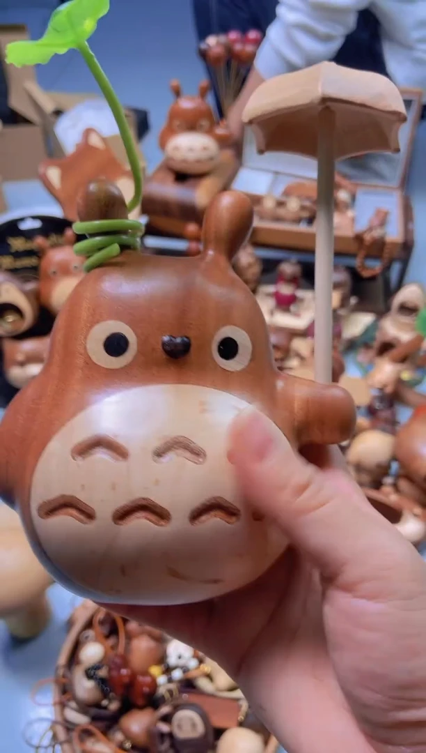 爱心大龙猫+荷叶+雨伞