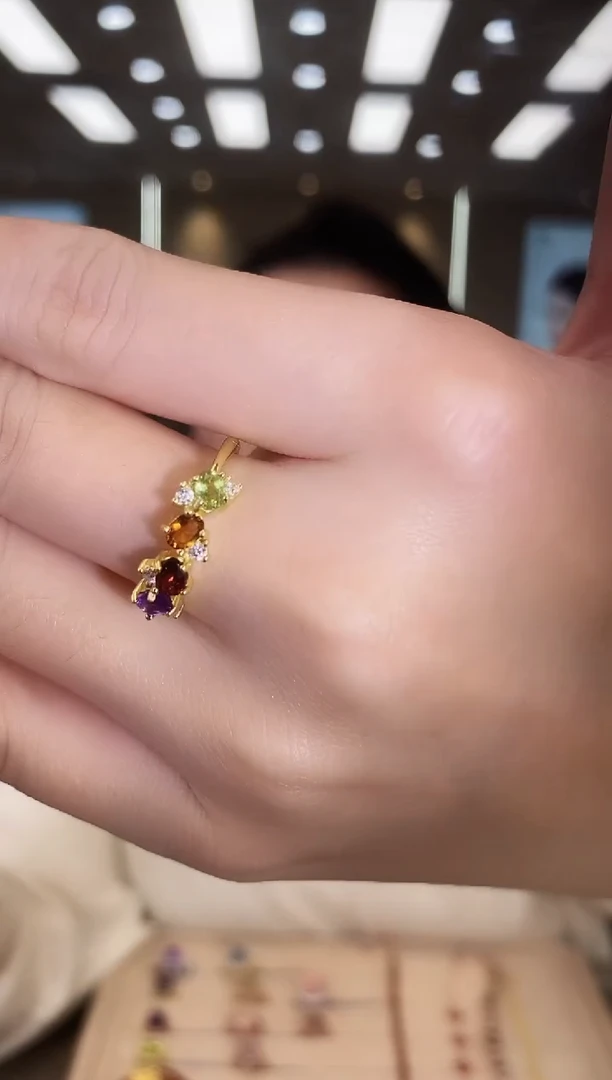 银S925镶嵌戒指水晶09