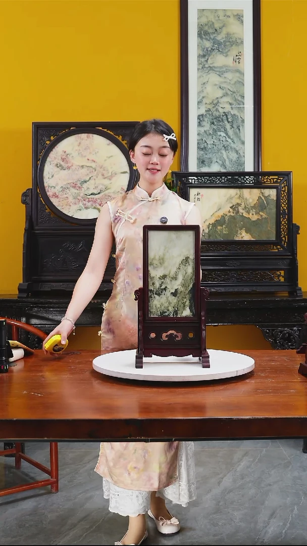 石材天然大理石画摆件