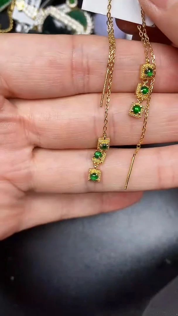 银S925镶嵌戒指翡翠2300