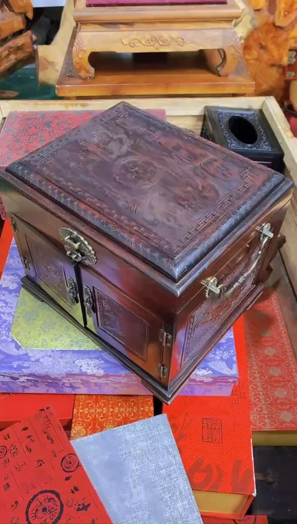 木质龙凤呈祥首饰箱直播推荐直播推荐