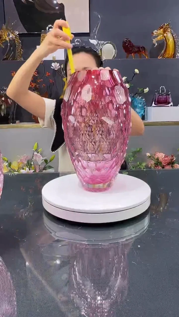 琉璃水晶琉璃花瓶1个
