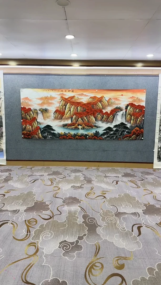 绘画Y-刘雪红-大丈二-山水画