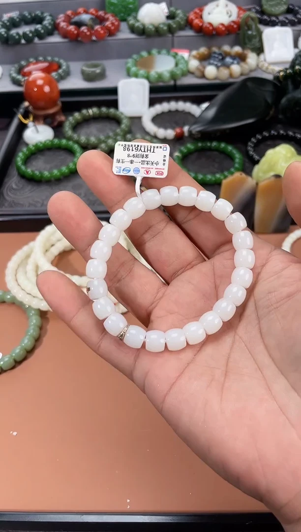 手串未镶嵌和田玉多样性发一件THTY6198