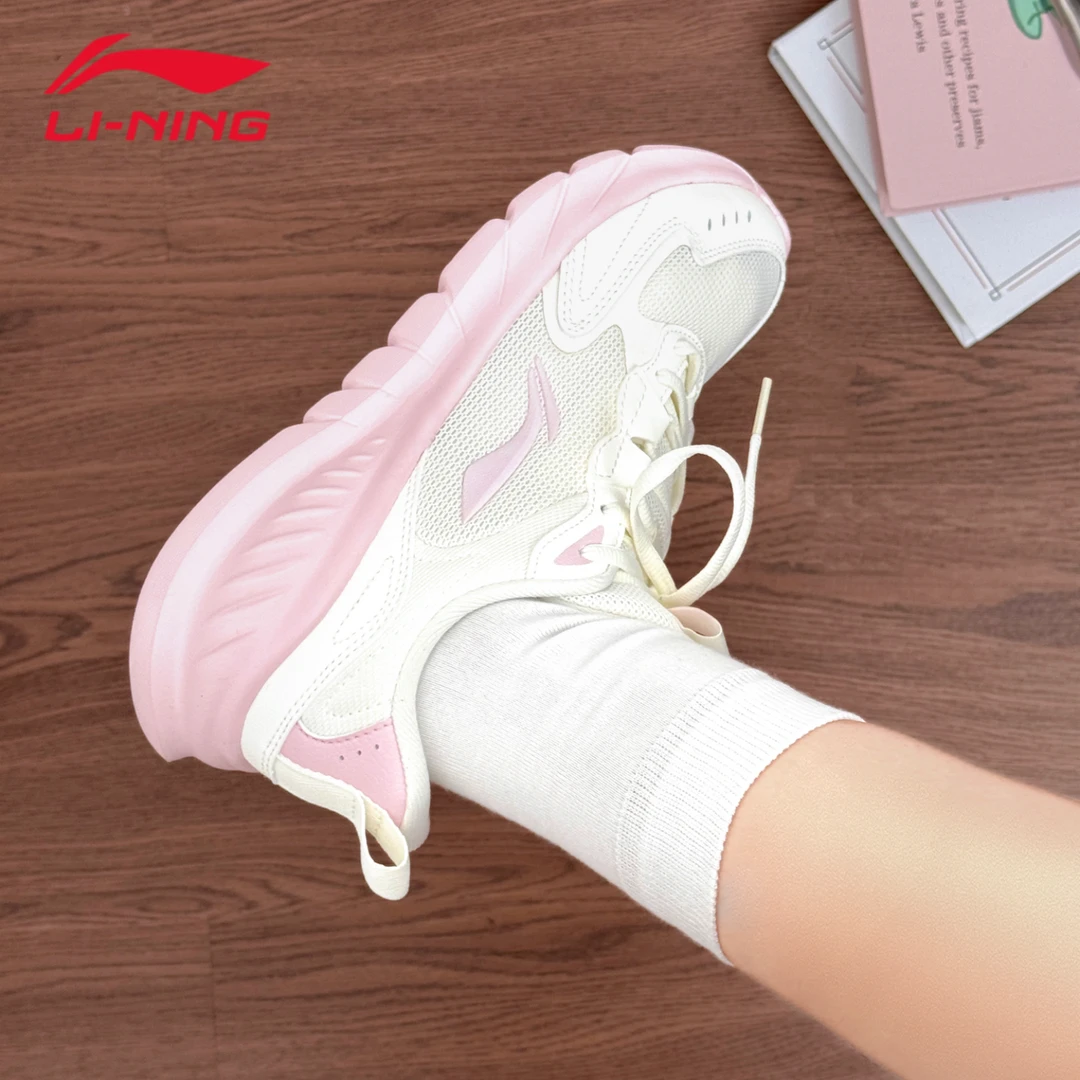 李宁轻岚女鞋跑鞋百搭轻便透气休闲鞋子女款爆款2025新款正品鞋子