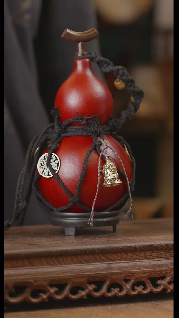 【闪购商品】152号精品天然大漆工艺防渗内胆酒葫芦~