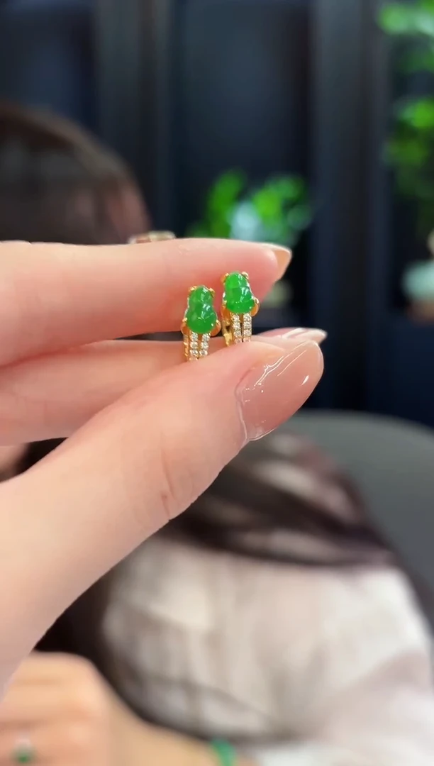 未镶嵌翡翠耳饰缅甸A货/多样性发货/一件