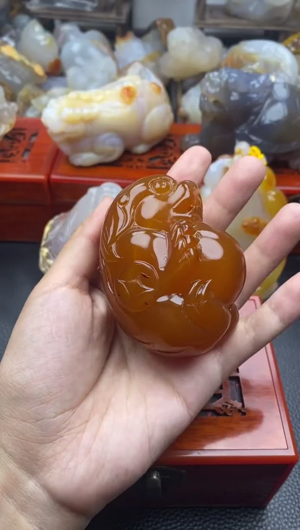 玛瑙/玉髓手把未镶嵌用****500