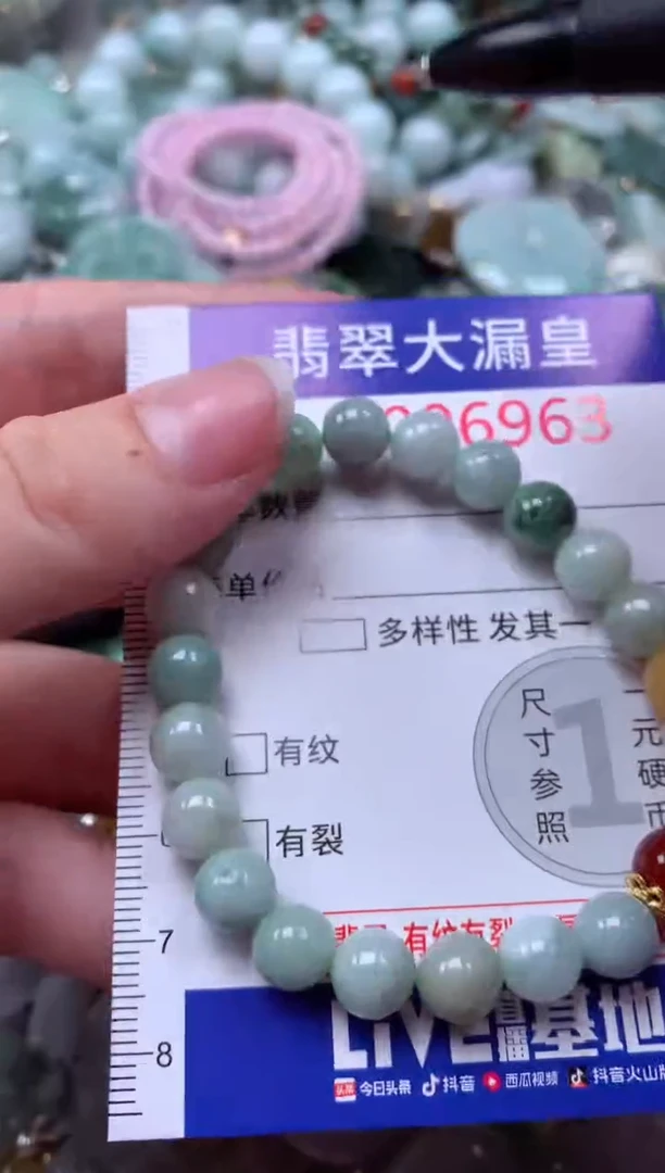 翡翠未镶嵌颈饰6963