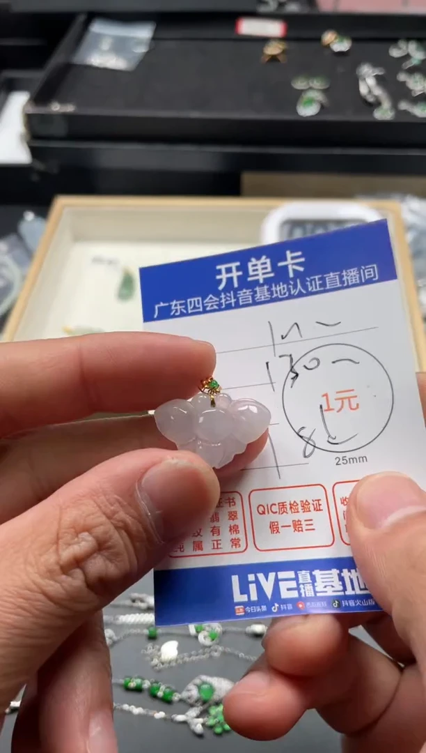 颈饰未镶嵌翡翠I**o挂件