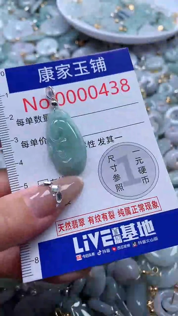 翡翠未镶嵌吊坠(不含链)438