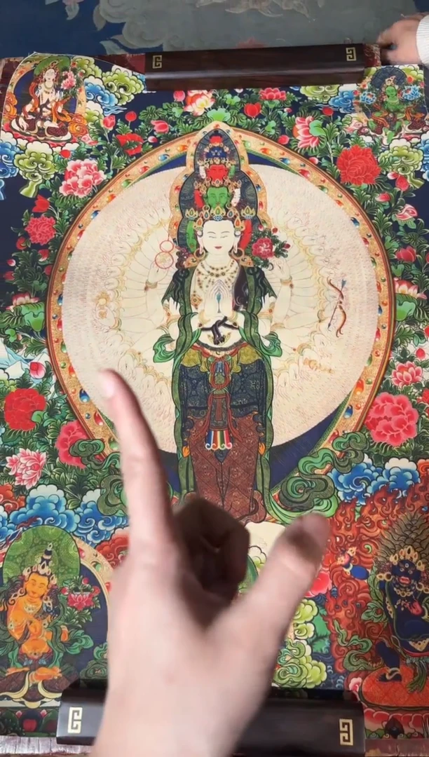 卷轴画龙妹唐卡直播tk16