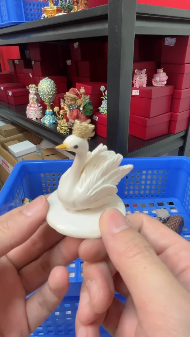 【闪购商品】瓷片树脂外贸单款高质珐琅彩摆件纯手工画--