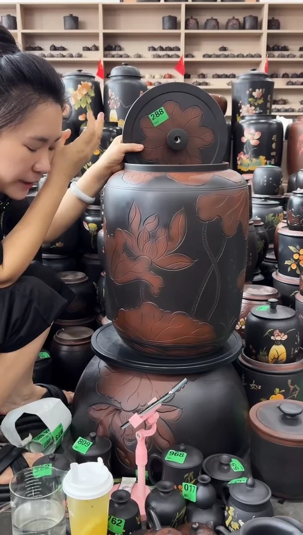 罐瑕疵水缸36升 荷花  288