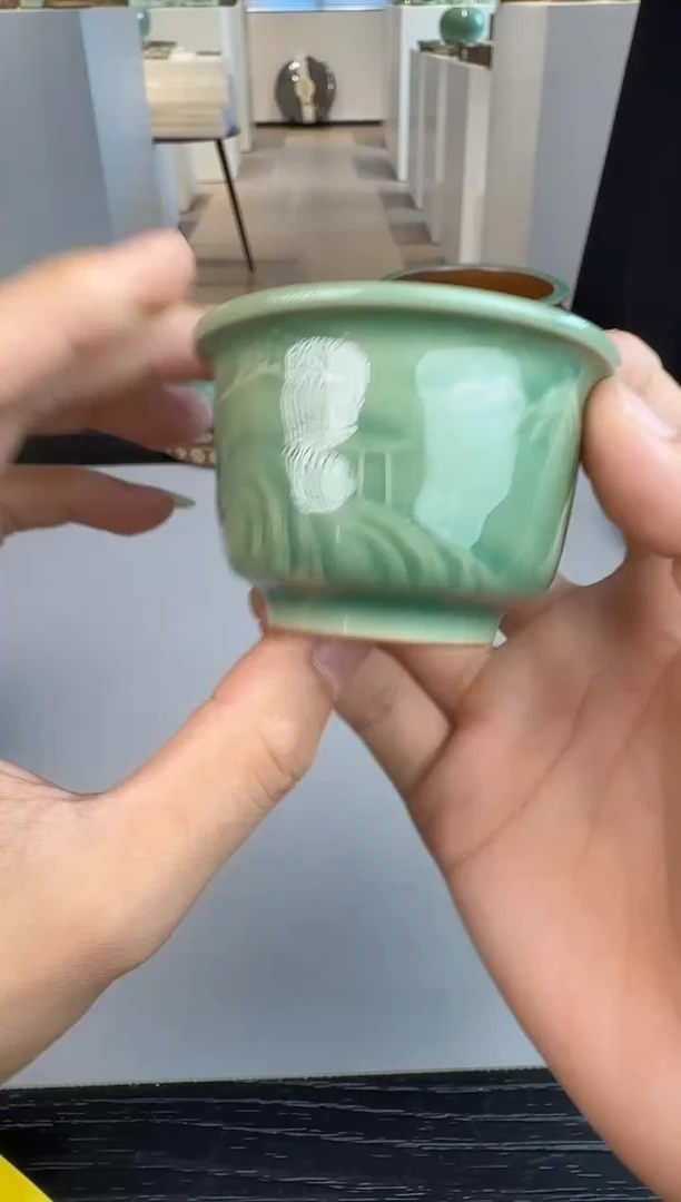 青瓷手工茶器不带礼盒包邮