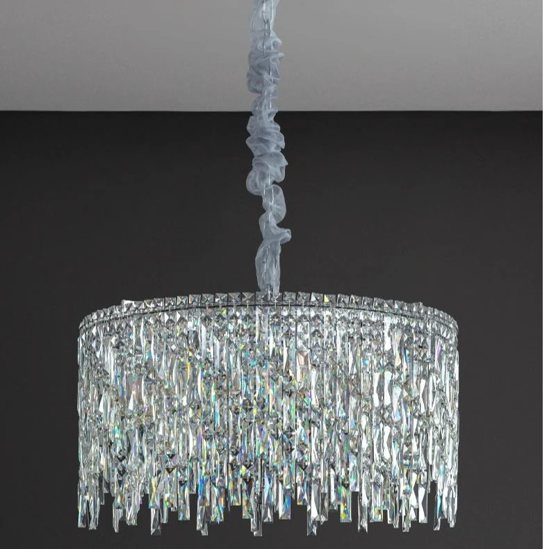 客厅吊灯水晶灯奢华别墅客厅灯意式轻奢高端大气流苏餐厅卧室主灯