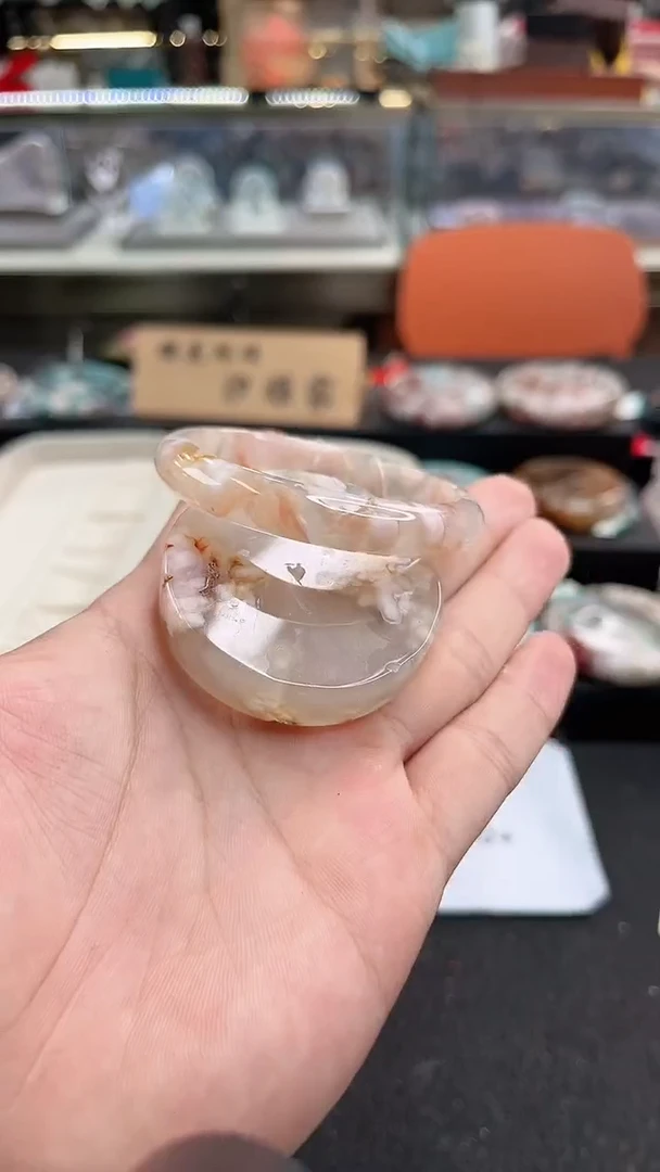 未镶嵌手镯石英质玉52圈口（赠品镯心）6886834