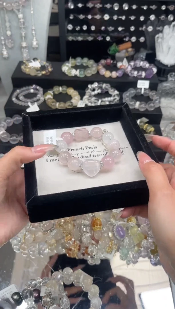 【闪购商品】烟晶手链银S925镶嵌天然水晶 多样性发货