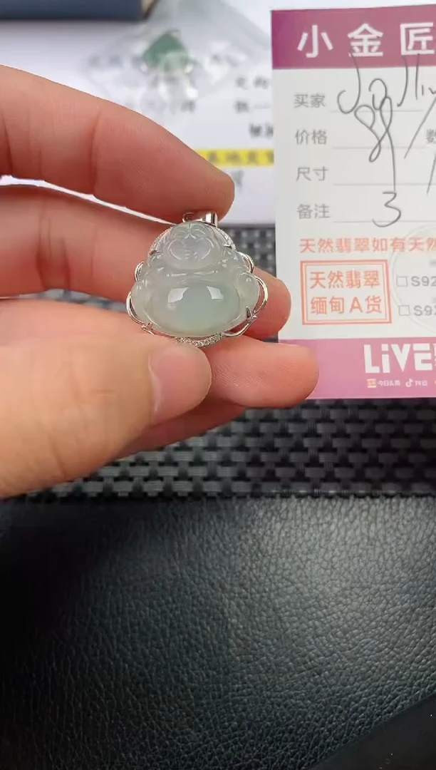 翡翠银S925镶嵌颈饰·