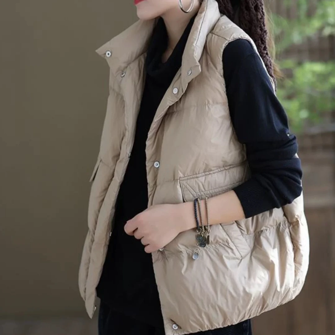 【孤品】欧货2025新款马甲女韩版时尚大码宽松百搭马夹背心外套YP27