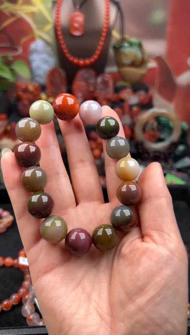 未镶嵌手链南红玛瑙哪*手串