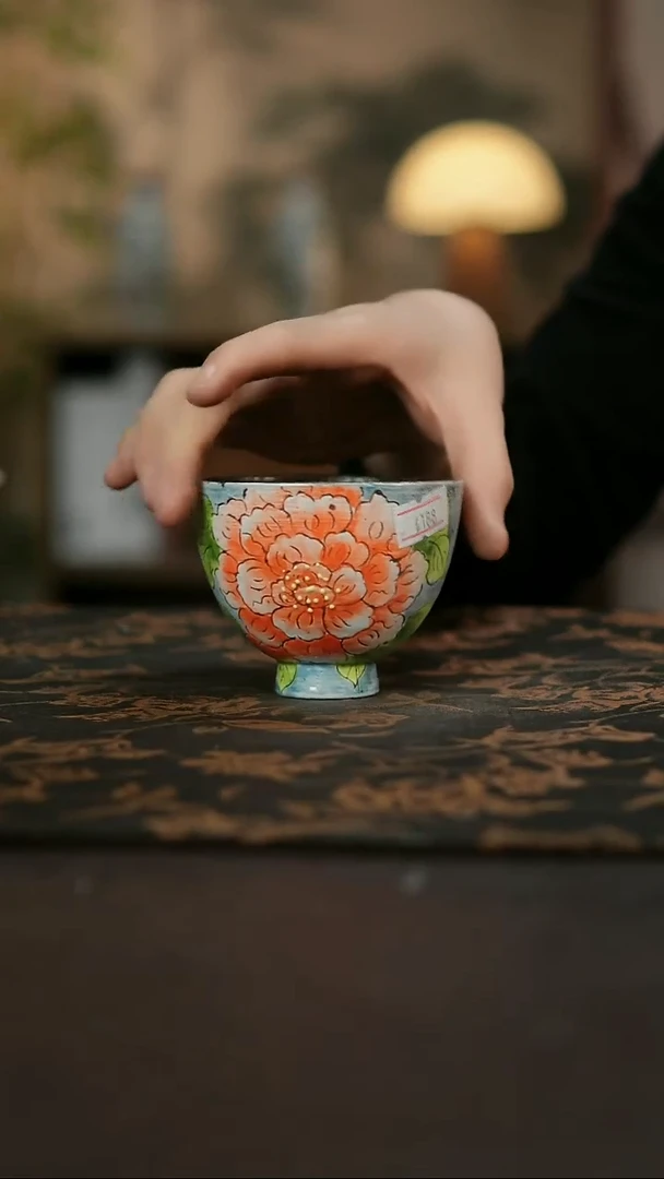 景德镇陶瓷杯碗柴烧多人