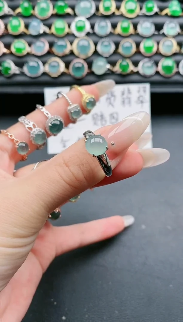 【闪购商品】翡翠戒指银S925镶嵌11111111