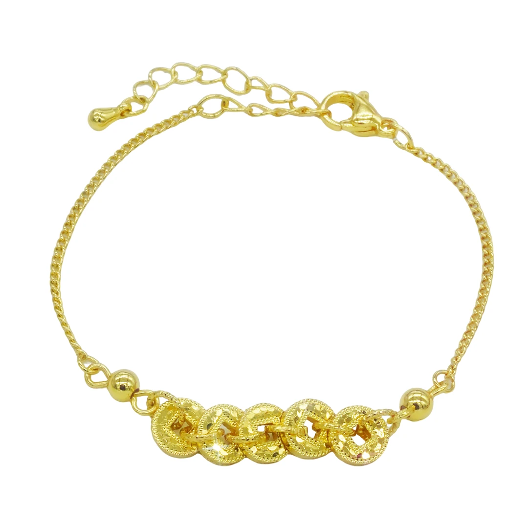 laiboya/莱铂亚 合金手链 钱多多 五帝币手链铜钱不掉色可调节