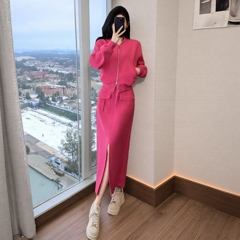 女神范套装女两件套显瘦气质洋气修身新款女装休闲风减龄秋季2025