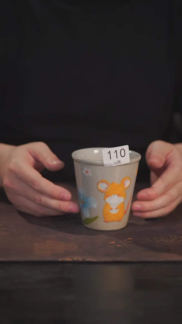 【闪购商品】杯如花手绘手作陶瓷@@110