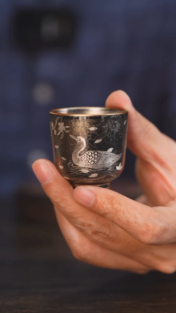 【闪购商品】杯47柴房陶瓷丨窑宝绘画鸭单杯