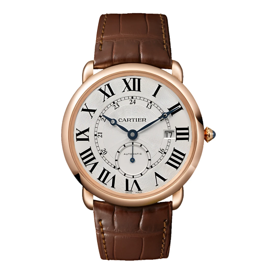 99新 Cartier/卡地亚 伦敦18K玫瑰金/40mm/W6801005/路易男款手表