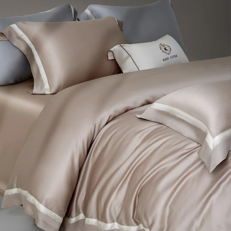 KASS LETON 卡诗兰顿 【侘寂时光】高支高密兰精天丝四件套简约轻奢