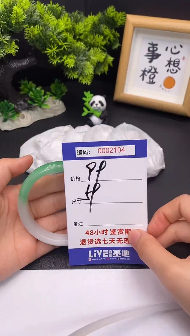 未镶嵌手镯翡翠0002104