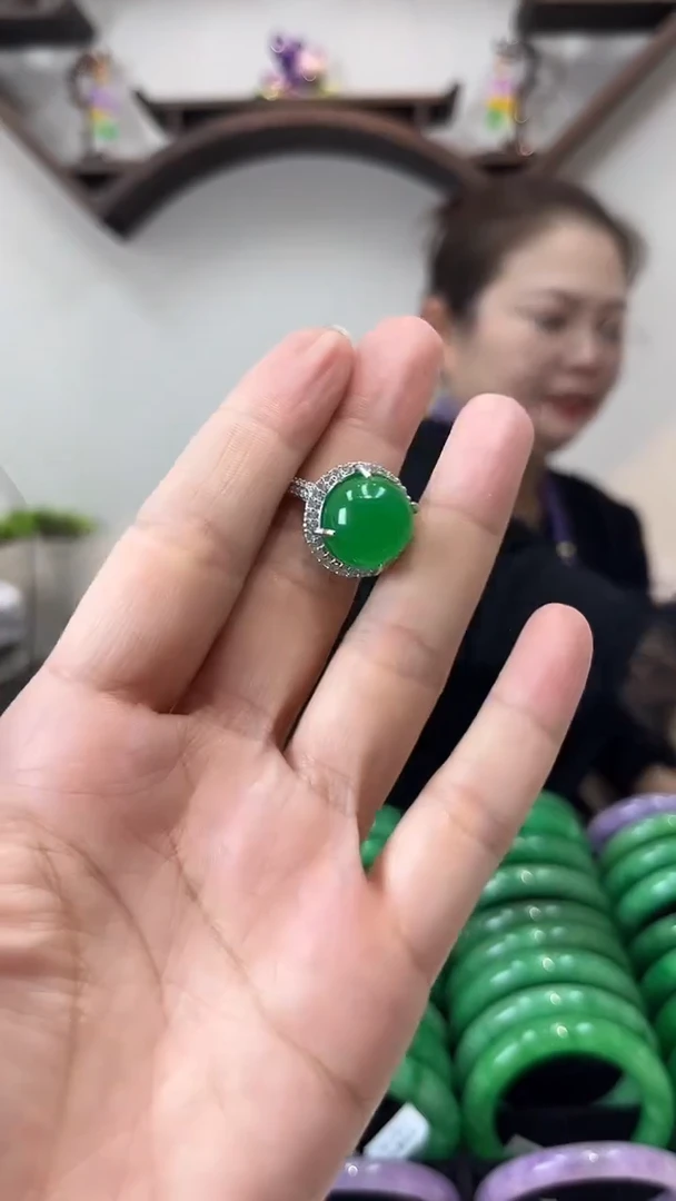 【闪购商品】翡翠戒指未镶嵌闪102 戒指