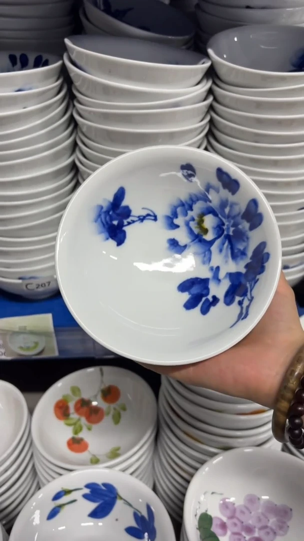 瓷片景德镇手绘釉中彩（食品级）小胖碗