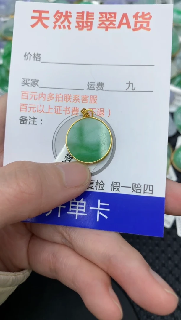【闪购商品】翡翠颈饰18K金镶嵌111111111111