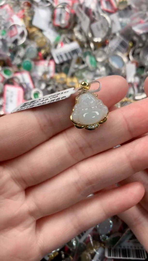 银S925镶嵌戒指翡翠444   7