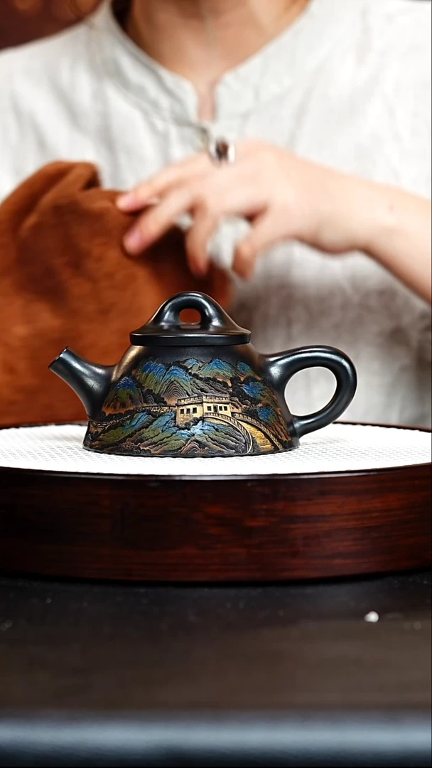 茶壶紫砂紫砂壶 石瓢