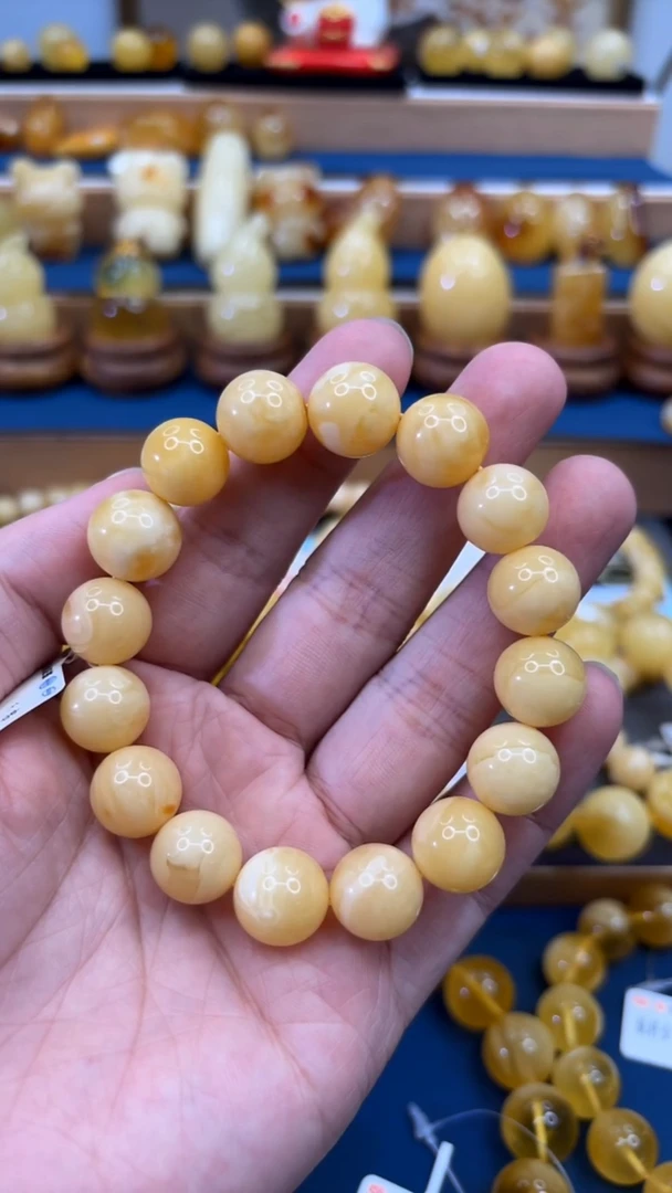 手串蜜蜡未镶嵌p58俄料妖孽手串 13mm 20.92克