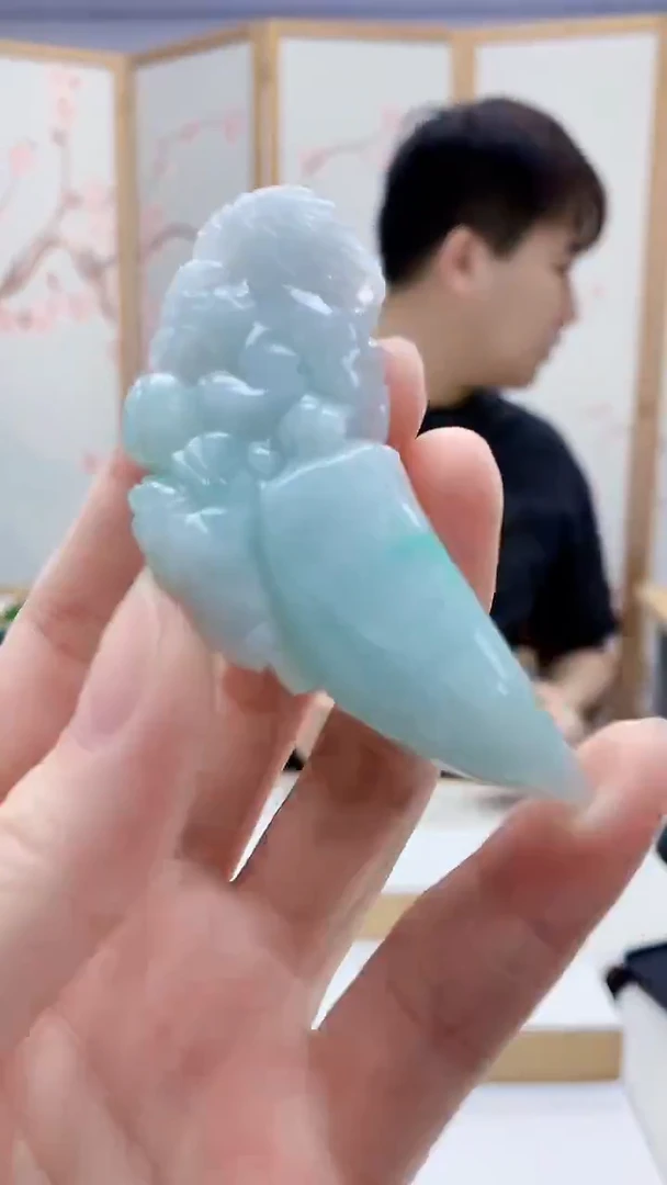 未镶嵌定制翡翠4868ry-毛货挂件67