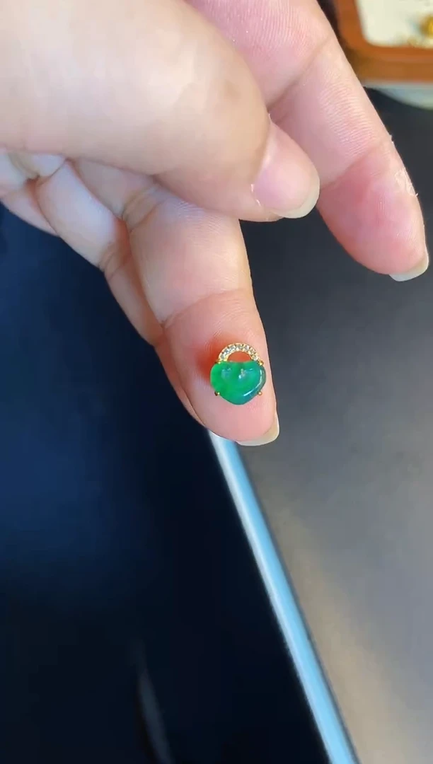吊坠(不含链)银S925镶嵌翡翠1