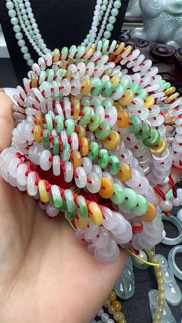 未镶嵌手串翡翠小孩平安扣