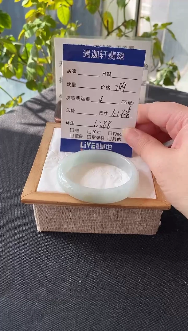 未镶嵌手镯翡翠52.8贵妃 C288编码