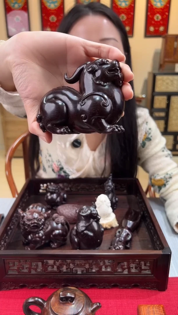 紫檀木类成套家具紫檀实心一体料  小摆件   一物一拍