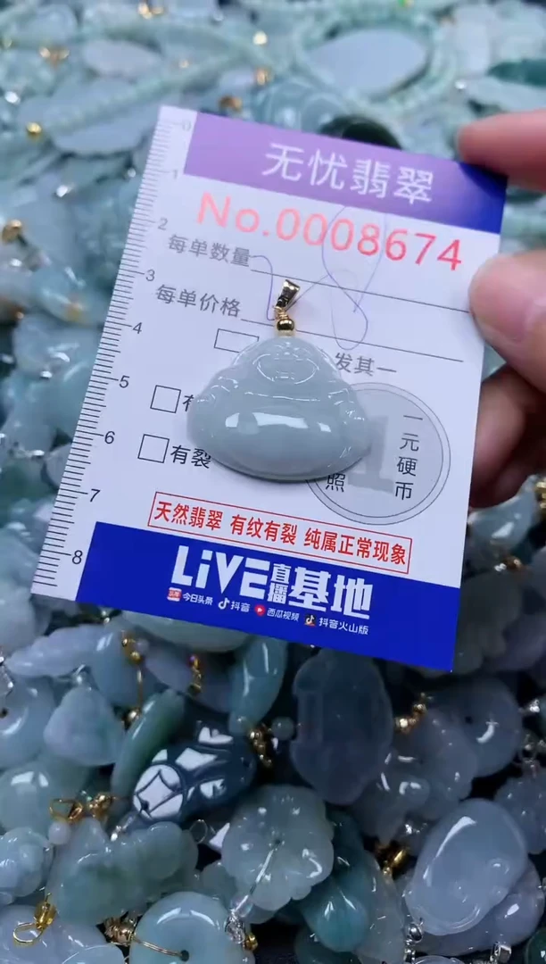 颈饰未镶嵌翡翠8674