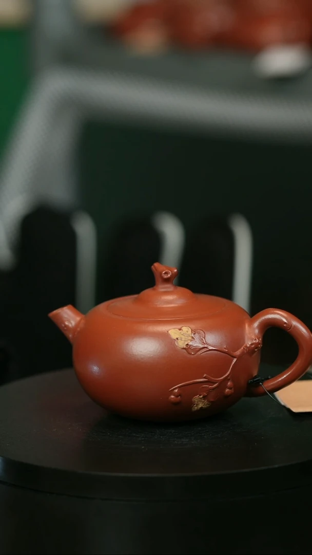 茶壶紫砂军*醉H2218陈春芬贴叶扁果