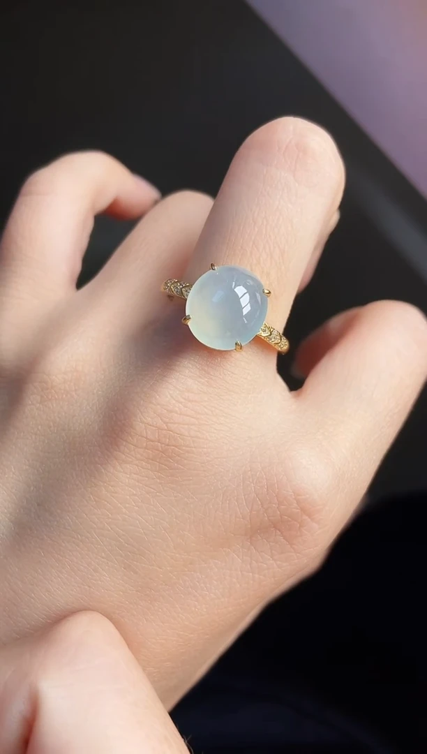 银S925镶嵌戒指翡翠12